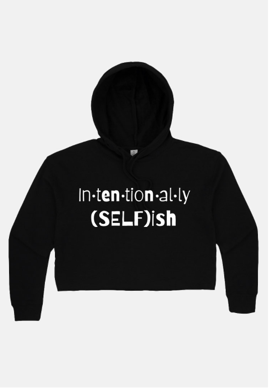 SELFish cropped hoodie