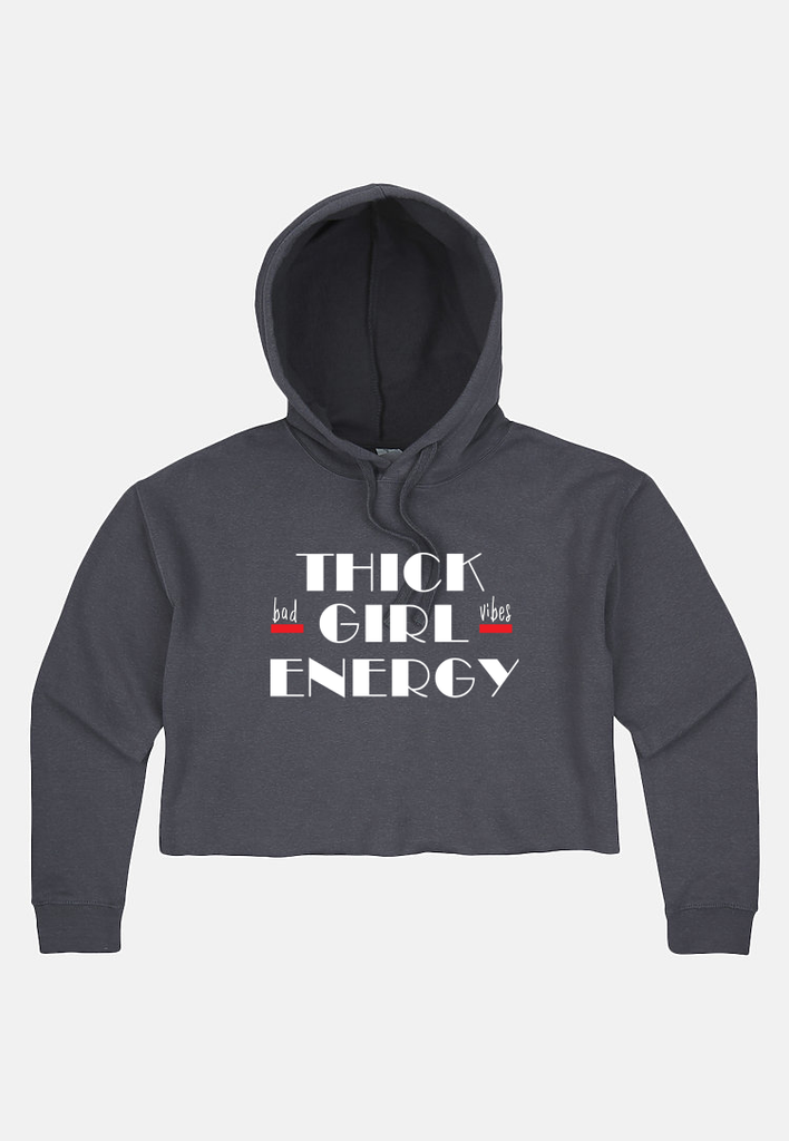 Thick Girl Energy TGE cropped hoodie