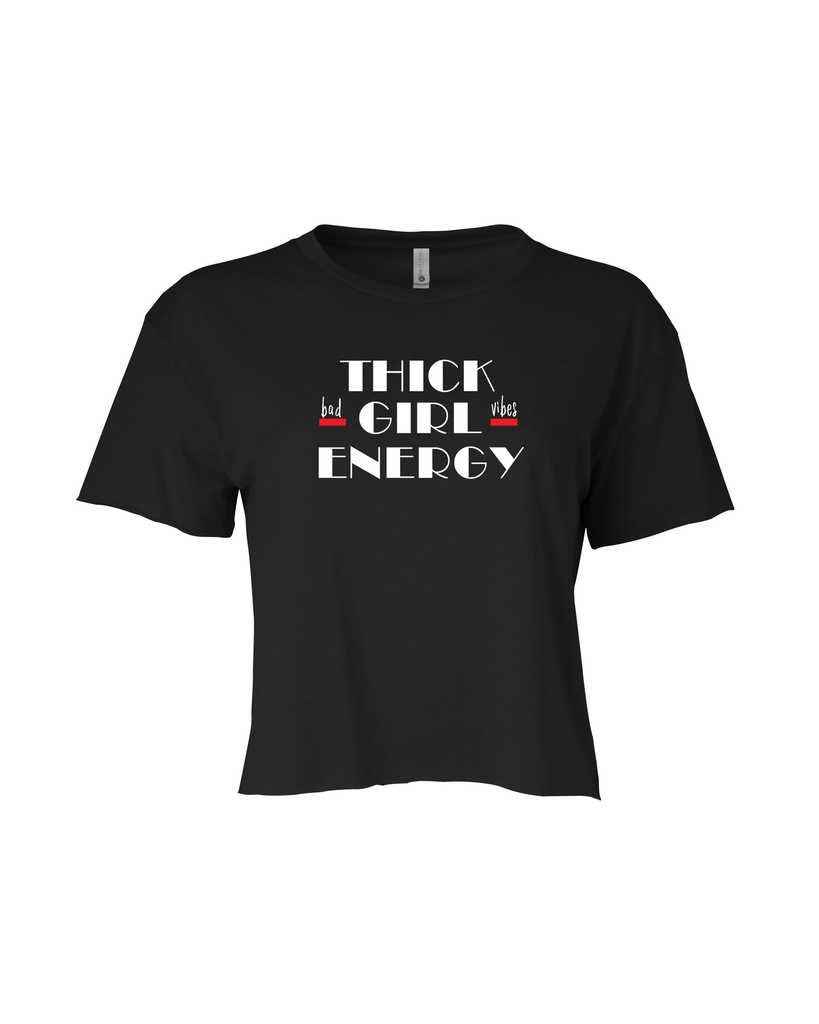 Thick Girl Energy TGE Crop Tee August Gill Apparel